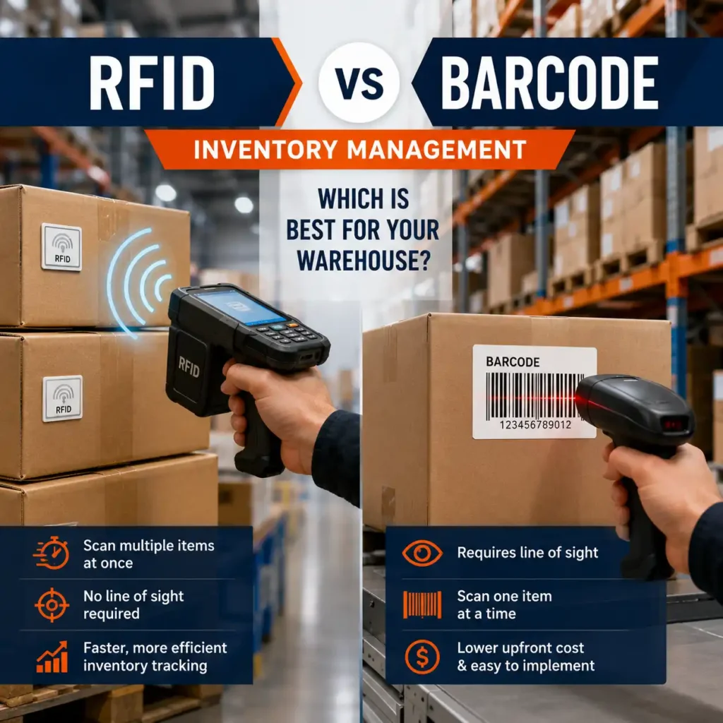 RFID vs Barcode Inventory Management